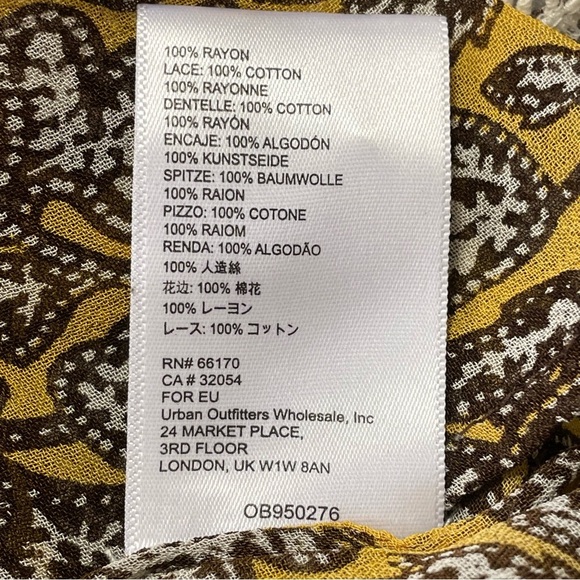 ANTHROPOLOGIE Bardot Blouse in Yellow Multi - Picture 11 of 12